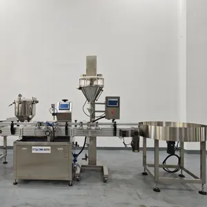 Eficiente e Time-Saving 1000g Full automático Latas Auger Bottling Spices Powder Filling Packing Machine