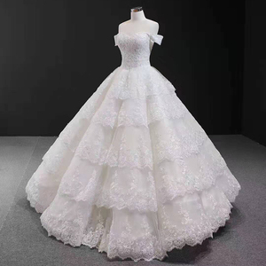 Jancember RSM66786 Luxury <strong>Wedding</strong> <strong>Dress</strong> off Shoulder <strong>Dress</strong> Sweetheart Puff Lace <strong>Wedding</strong> Gown - Product Image 3