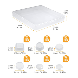 Miếng Đệm Silicon Nội Thất Miếng Đệm Giảm Chấn Dính Trong Suốt Tấm Chắn Bàn Kính Bảo Vệ Bề Mặt Miếng Đệm Cao Su Dính - Product Image 4