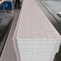 Panneaux muraux extérieurs SIP personnalisés pour maison, extérieur, 16 mm, PU/EPS, aluminium, métal, panneau composite isolé en polyuréthane, panneau sandwich