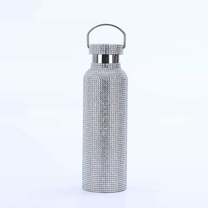 304 Stainless Steel Rhinestone-Encrusted Classic <b>Double</b> <b>Wall</b> Vacuum Insulated Leak-Proof 6-12 Hours Thermal Business Gift - Product Image 2