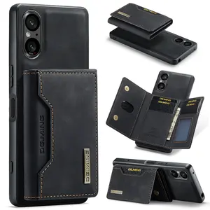 Magnetic Leather Wallet Phone Case For Sony Xperia 1 V, Xperia 5 V, Xperia 10 V