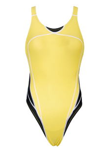 Las mujeres amarillo hermoso Bikini Fitness traje de baño playa profesional nadar deporte capacitación aceptar imprimir - Product Image 2