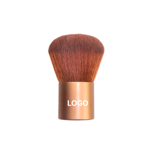 Amission Custom LOGO Soft Synthetic Hair Tube Aluminium Travel Cosmetic Tool Mini Kabuki Makeup Brush Pinceaux Maquillage Face - Product Image 2