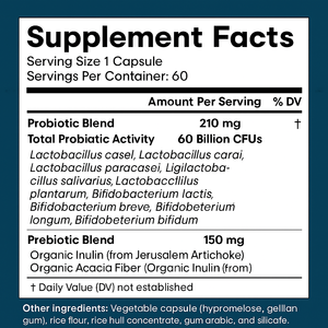Cápsulas de Probióticos Oem/odm de 60 Mil Millones de UFC para el Apoyo Digestivo en Mujeres Adultas con Menopausia - Product Image 3