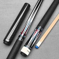 KYES S-01 Queue de billard en bois d'érable en 2 parties, joint central en acier inoxydable, 1/2 section, haute qualité, légère et durable