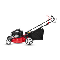 Tondeuse à gazon à essence VORAN 21 pouces (530 mm) de largeur de coupe, moteur 163 CC, autotractée, avec bac de 60 L pour grandes jardins et villas