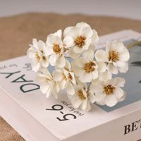 Großhandel Handgefertigte Silberglocken Getrocknete Blumen Bunte Konservierte Blumenstiele für Boho-Heimdekoration Valentinstag Weihnachten
