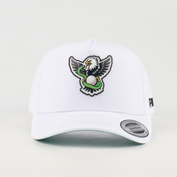 Casquette de baseball unisexe à 5 panneaux contrastés, style logo patch PVC 3D personnalisé, pour le sport, la course et le golf, Gorras pour hommes