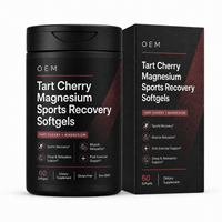 Gélules de magnésium glycinate et de cerise Montmorency de qualité supérieure pour un soutien musculaire biodisponible – Formule de qualité professionnelle