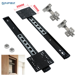 Glissière de poche armoire Insert-Style armoire cachée piste coulissante <span class=keywords><strong>porte</strong></span> <span class=keywords><strong>pliante</strong></span> pour chambre Gym appartement salle de bain extérieur - Product Image 6