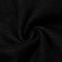 Jeans amples à jambe large pour hommes, en denim noir foncé brut avec surpiqûres contrastantes orange, vente en gros, personnalisation de marque privée disponible