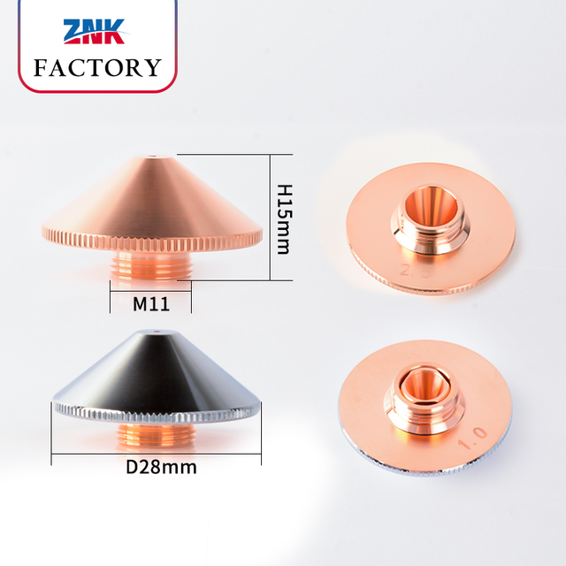 New D28-A-15-S Single Layer High-Accuracy Laser Nozzles Diameter D28mm M11mm H15mm Caliber 1.0*2.0*3.0*4.0*5.0*6.0 Standard