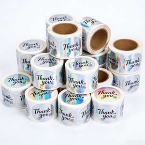 Printing Holographic Oil Proof Adhesive Sticker <b>Labels</b> Custom Brand Personalized Stickers Logo Packaging <b>Label</b> Art Paper - Product Image 1