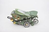 Poussette de voyage de qualité supérieure, écologique, légère, pliable, 4 roues, pour enfants / Poussette de sécurité pour bébés et enfants