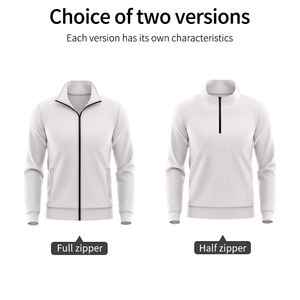 Toptan ücretsiz tasarım kış koşu elbisesi üretici süblimasyon 1/4 fermuar atletik sıcak polar spor eşofman setleri WX25719 - Product Image 3