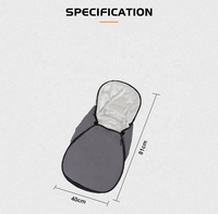 Sac de couchage imperméable pour bébé, gris foncé, pour siège auto et poussette, pour nouveau-né