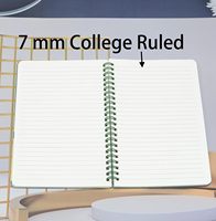 Carnets lignés A5 en gros avec couverture plastique épaisse et imperméable pour fournitures de bureau et scolaires