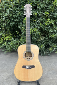 Guitare acoustique 12 cordes Aiersi de 41 pouces avec pan coupé en forme de D, instrument de musique à cordes, vente en gros personnalisée à prix abordable - Product Image 4