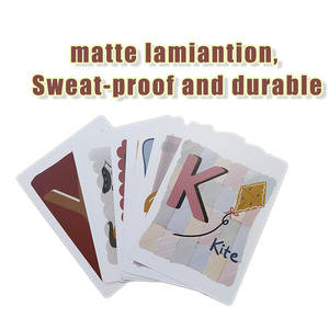 Naipes educativos para niños con flash grande <span class=keywords><strong>y</strong></span> personalizados, alfabeto inglés, fonética, <span class=keywords><strong>palabras</strong></span> impresas en material de papel - Product Image 5