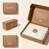 Boîtes d'expédition en carton ondulé personnalisées, imprimées, écologiques, pour vêtements, chaussures, emballages cadeaux et artisanat