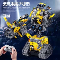 Juego de Bloques de Construcción STEM 3 en 1, Robot Programable Creativo, Rompecabezas para Adultos, Control Remoto, Juguetes de Bloques de Construcción, Juguete DIY para Niños