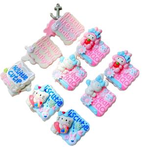 2025 New Cartoon <b>Sweet</b> Book-Shaped Acrylic Beads Mix Colors <b>Plastic</b> Materials for DIY Daily or School Jewelry Making Wholesale - Product Image 6