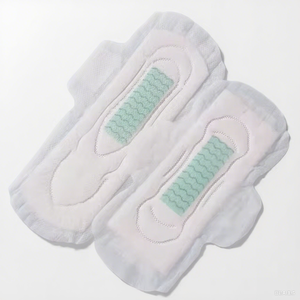 Serviette hygiénique jetable OEM en <span class=keywords><strong>film</strong></span> PE doux et respirant, avec ailettes en coton absorbant, super absorption, SAP japonais, protection anti-fuites - Product Image 1