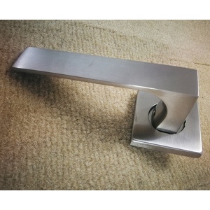 Modern Main Wooden Entry Exterior Interior square Entrance Privacy Passage Dummy <strong>Black</strong> Tubular <strong>Door</strong> <strong>Knob</strong> Lever Latch Handle Lock - Product Image 4