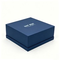 Boîte à fermeture magnétique rigide personnalisée pour casquette de baseball, accessoires vestimentaires, emballage d'expédition, boîte en carton pliable