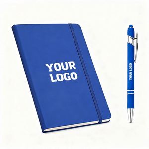 High Quality Logo Pu Leather Note Book A5 <b>A6</b> Budget Business School Office <b>Diary</b> Journal Notebook With Elastic Band - Product Image 1