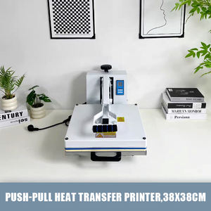 เครื่องรีดร้อนแบบกึ่งอัตโนมัติ ขนาด 38*38 ซม. สำหรับทำกระเป๋าเสื้อยืด แบบแบน ใช้ความร้อน/ความร้อนแรง สำหรับเคสมือถือ จิ๊กซอว์ แก้ว หิน รูปภาพ งานพิมพ์แบบซับลิเมชั่น - Product Image 2