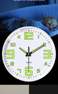 Khuyến Mãi Giá Rẻ Nhựa Đồng Hồ Treo Tường Khung Màu Đen Trắng Quay Số 8 Inch Im Lặng Hiện Đại Cổ Điển Thạch Anh Vòng Tùy Chỉnh Đồng Hồ - Product Image 4