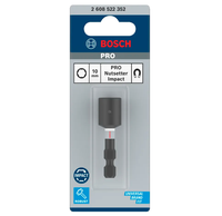 Adaptateur à douille hexagonale résistant aux chocs, acier modifié traité thermiquement, tige hexagonale de 1/4 pouces, modèle 2608522351 pour outils à percussion
