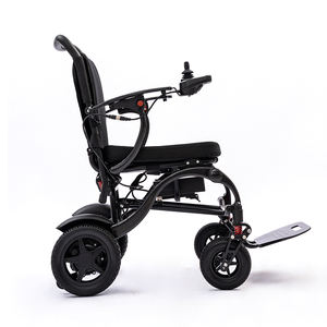 Silla de ruedas eléctrica de viaje de lujo de fibra de carbono plegable ultraligera con batería de litio - Product Image 4