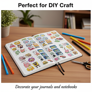 Cute SpongeBob Patrick Star Cartoon <b>Temporary</b> Tattoos Kids Birthday Party Decoration Stickers Safe Non Toxic Tattoos - Product Image 2