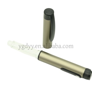 Pena injeksi Insulin logam kualitas tinggi dapat digunakan kembali kartrid 3ml desain tahan lama 80 unit kapasitas Model V1 untuk rumah - Product Image 3