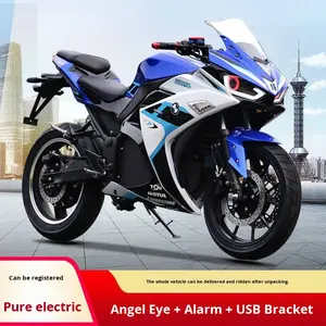 Moto électrique haute performance 3000W-5000W V6 R3, Pit Bike pour adulte, deux roues, 72V haute puissance, 85km/h, moto de course sportive - Product Image 5