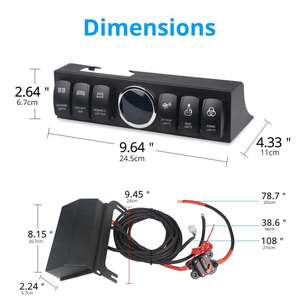 12 فولت 24 فولت نظام مصدر علوي صندوق تبديل الأسلاك مجموعة تسخير 6 عصابة التحكم لوحة التبديل للسيارة - Product Image 5