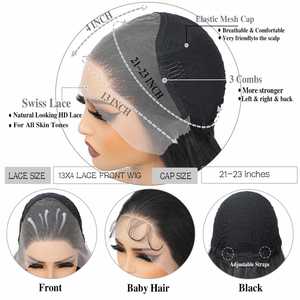 Peluca frontal de encaje HD sin pegamento 13x4 al por mayor, pelucas de cabello virgen indio, pelucas de cabello humano virgen con cutícula alineada, pelucas sin pegamento 5x5 - Product Image 6