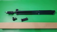 Tripod Selfie Grosir Pabrik 2.1 meter Aluminium Adjustable Light Stand Tripod dengan Klip
