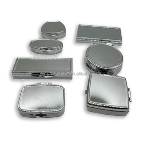 Boîte à pilules en métal de forme différente personnalisée en usine, cendrier, boîte à pilules en alliage d'aluminium, porte-clés, boîte à pilules de voyage - Product Image 1
