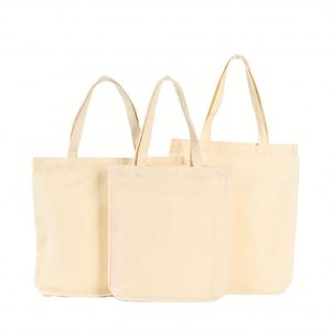 Bolsa de Lona de Algodón Orgánico con Cordón y Cremallera, Logotipo Personalizable, Bolsas de Compras Ecológicas - Product Image 1