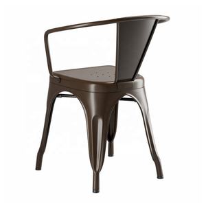 เก้าอี้จัดงานแต่งงานสีเขียวกรอบโลหะวางซ้อนกันได้โดยตรงจากโรงงานสำหรับงานปาร์ตี้และงานเลี้ยง - Product Image 5