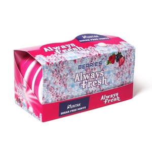 Bonbons en tablette <span class=keywords><strong>Domdom</strong></span> aromatisés aux baies dans une boîte ronde en PP, sans sucre, menthes - Product Image 6