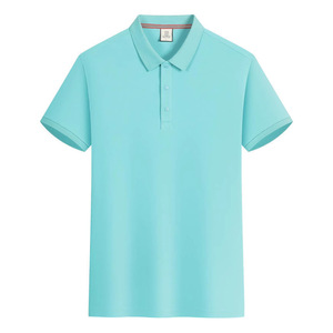 Promotional Polo Shirt White Short Sleeve Solid Color Polyester Men Women Daily Wear - Product Image 2