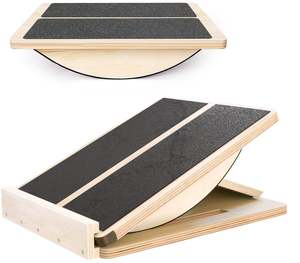 Planche d'équilibre inclinée professionnelle 2 en 1 personnalisée, étireur de mollets, planche d'équilibre en <span class=keywords><strong>bois</strong></span>, planche inclinée <span class=keywords><strong>pour</strong></span> les genoux, les chevilles, les talons, les pieds, les jambes - Product Image 1
