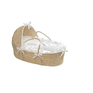 Moisés de mimbre antiguo de China, cestas para bebé - Product Image 1