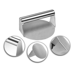 ホット304ステンレス鋼バーガープレスノンスティックスムースハンバーガーベーコングリル肉スマッシュバーガープレス - Product Image 3