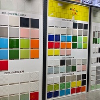 Azulejos Cerámicos Antibacterianos para Manualidades, Azulejos para Paredes y Pisos Interiores, Decoración del Hogar, Diseño Cuadrado
